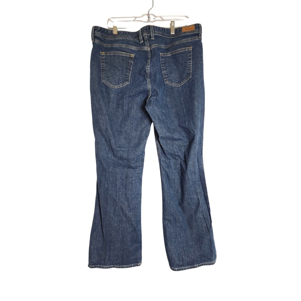 Eddie Bauer Womens Classic Fit‎ Bootcut Jeans Blue Denim Size 18